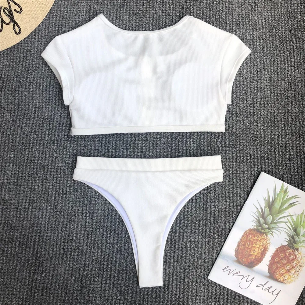 

2018 Newest Bikini Set Women Swimwear Sexy Swimsuit Women Bathing Suit Summer Beachwear Push Up Padded V Neck Women Monokini