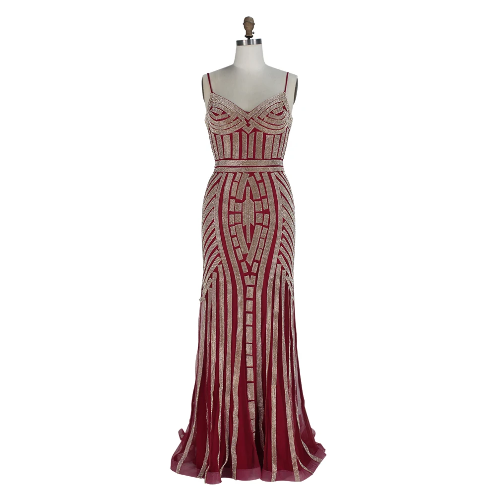 Sexy Full Crystal Mermaid Party Prom Dresses 2019 Chic Formal Occasion Evening Gown vestidos de fiesta largos elegantes de gala