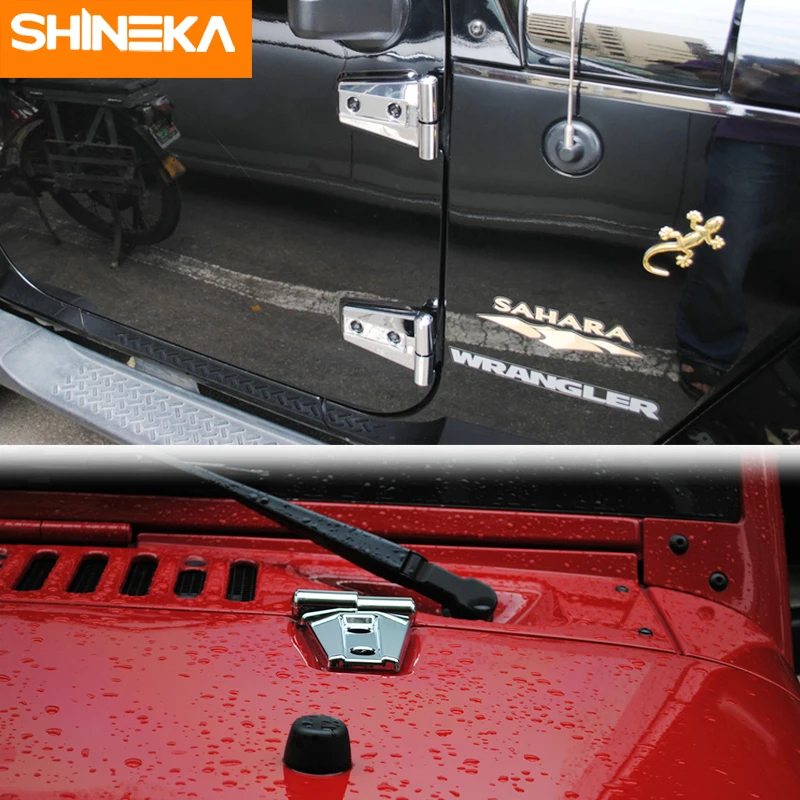 Комплект петель для дверных SHINEKA Jeep Wrangler JK передняя дверная Крышка двигателя 2007