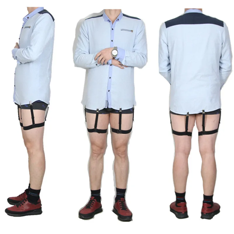 Регулируемые подтяжки держатель воротник остается эластичным для мужчин пояс