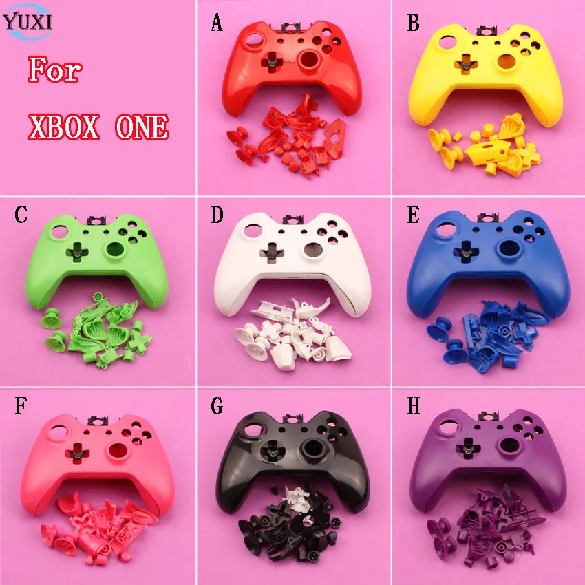 

YuXi For Microsoft Xbox One Xboxone Case Cover Housing Shell with Button +Inner support For Wireless Controller Gamepad