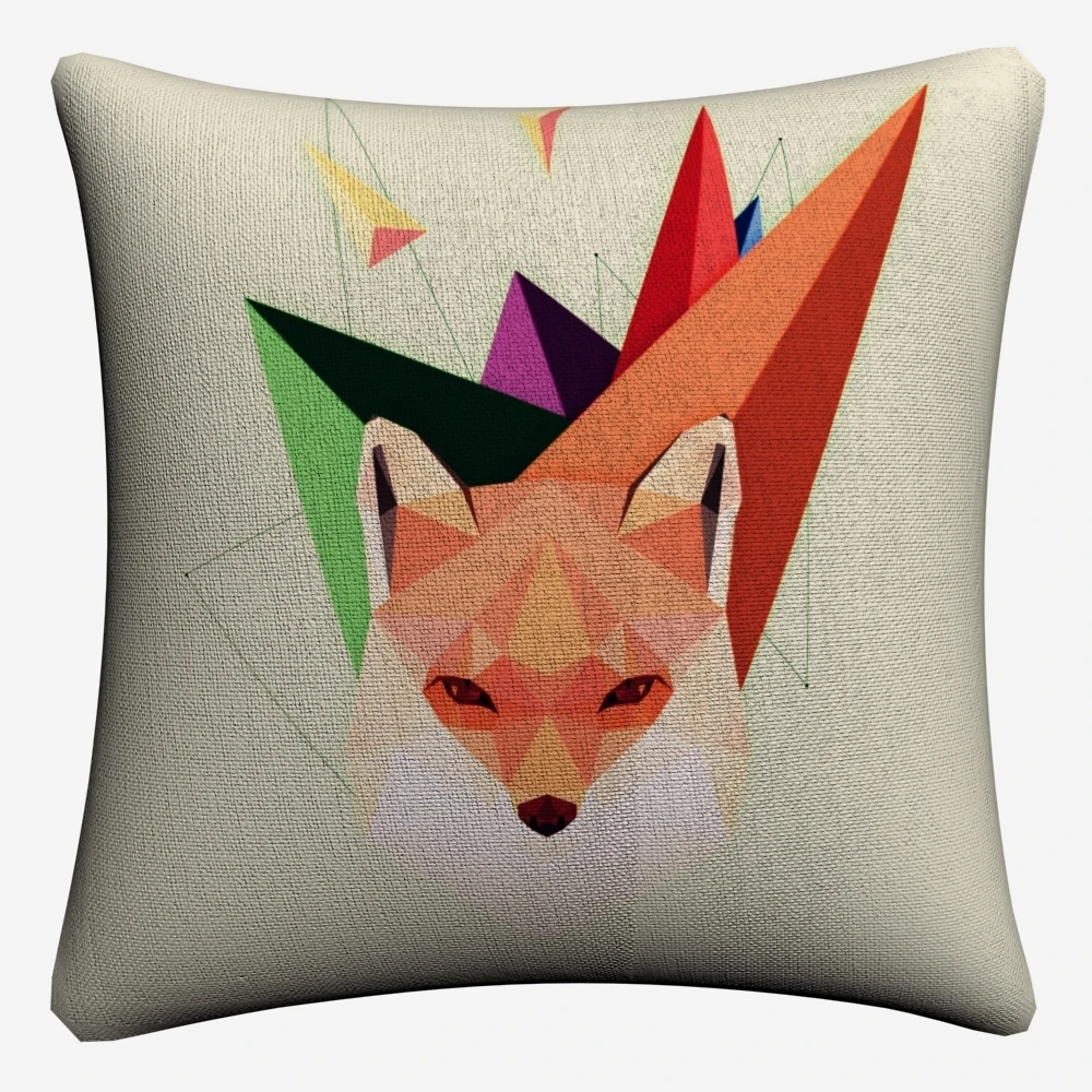 Минималистичная Геометрическая панда Лев декоративная наволочка для дивана