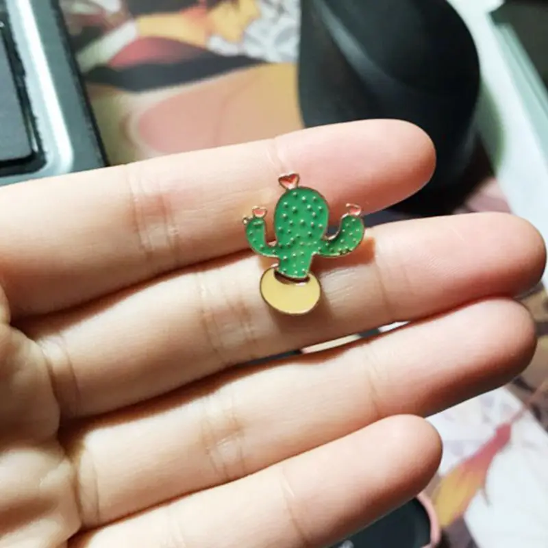 Металлическая эмалированная заколка для украшений Джинсовая Шляпа брошь