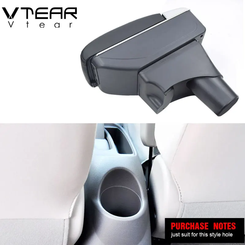 Vtear для Nissan Sunny, Versa аксессуары, автомобильный подлокотник, кожаный подлокотник, коробка для хранения, центральная консоль, автомобильный стиль, интерьер 2012