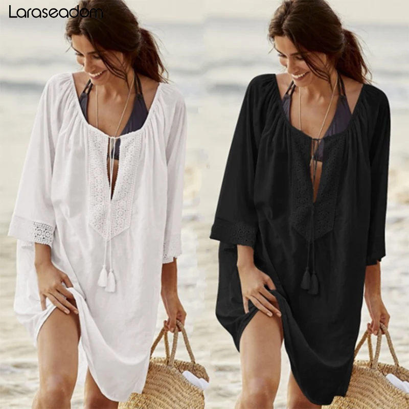 2019 хлопок туники для пляжа женский купальник женские купальники пляжная одежда