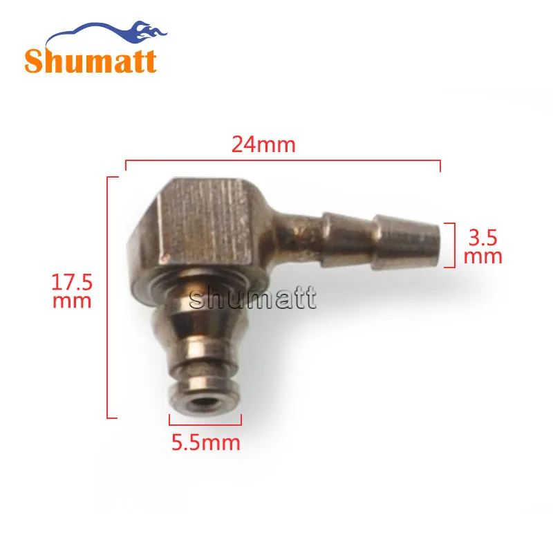 

Common Rail Injector Return Oil Iron Two-way Joint for Bos-ch 110 Series 10pcs/Bag Good Quality