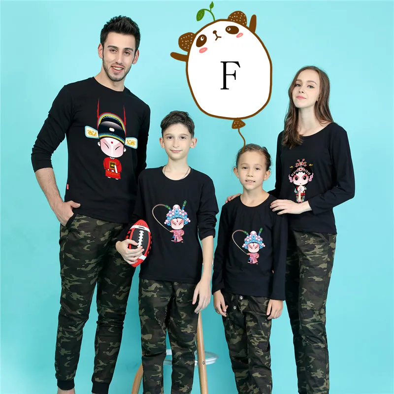 Родитель ребенок Футболки прекрасный мультфильм рубашка любителей Семейные