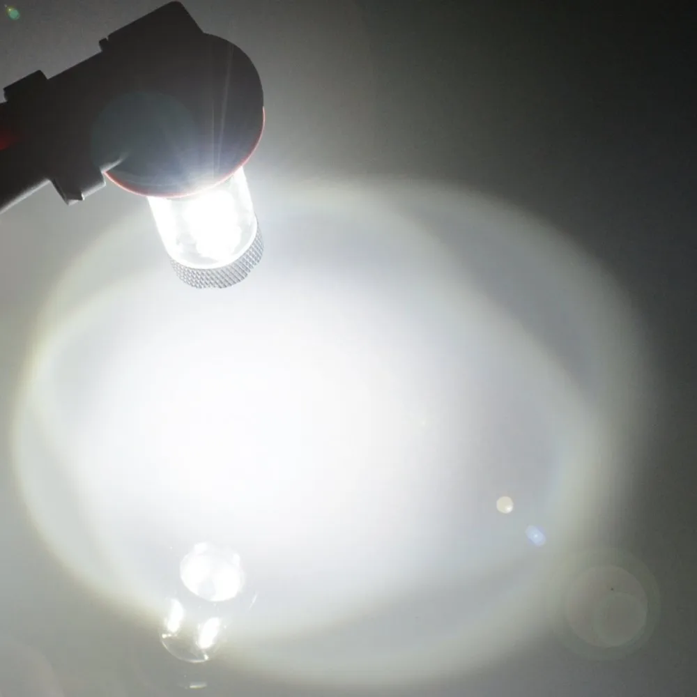 Бесплатная доставка 2 шт. светодиодный ные белые светодиодные лампы H11 H8 с чипом