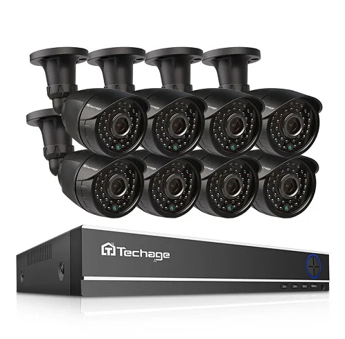 8CH DVR and 8 Camera Techage 8CH 1080P HDMI AHD DVR комплект CCTV система безопасности 2MP HD IR ночное видение уличная камера видеонаблюдения комплект 2 ТБ HDD - Цвет: 8CH DVR and 8 Camera