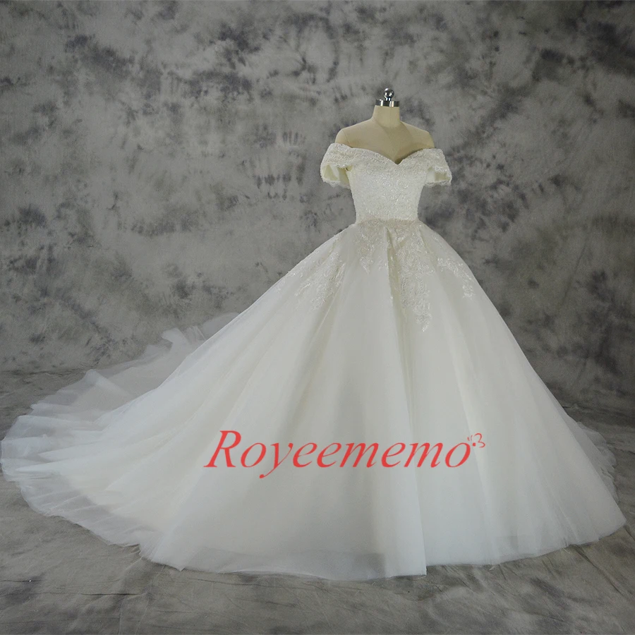 Vestido de Noiva new lace ball gown wedding dress off the shoulder sleeves custom made factory wholesale price | Свадьбы и торжества