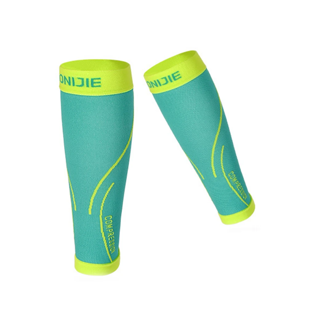 green M L A0NIJIE, 1 пара, мужские спортивные Леггинсы, женские, Анти-усталость, компрессионные, для голени, поддержка, унисекс, гетры, для бега, колготки, бандаж - Цвет: green M L