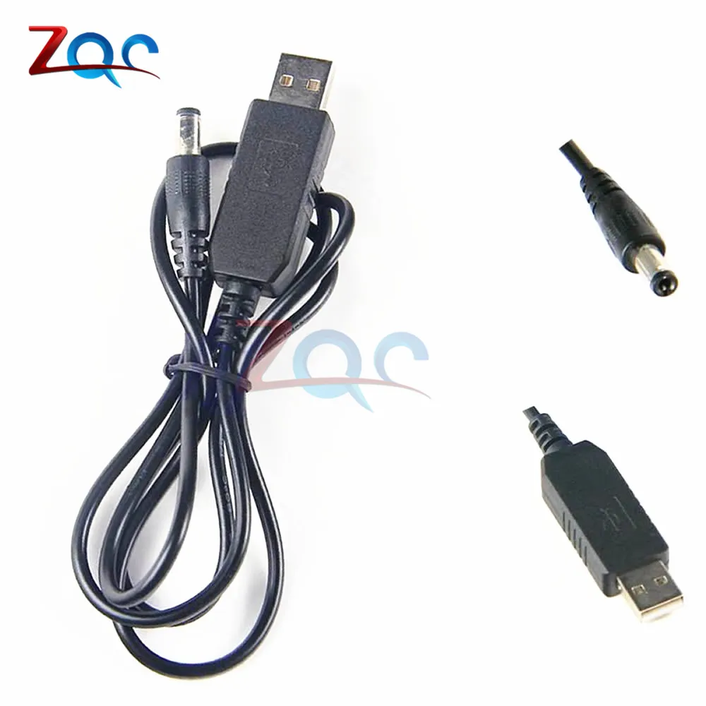 DC-DC USB 5 В до 9 в DC Jack 5,5 мм x 2,1 мм Повышающий Модуль питания конвертер Кабельный соединитель шнура