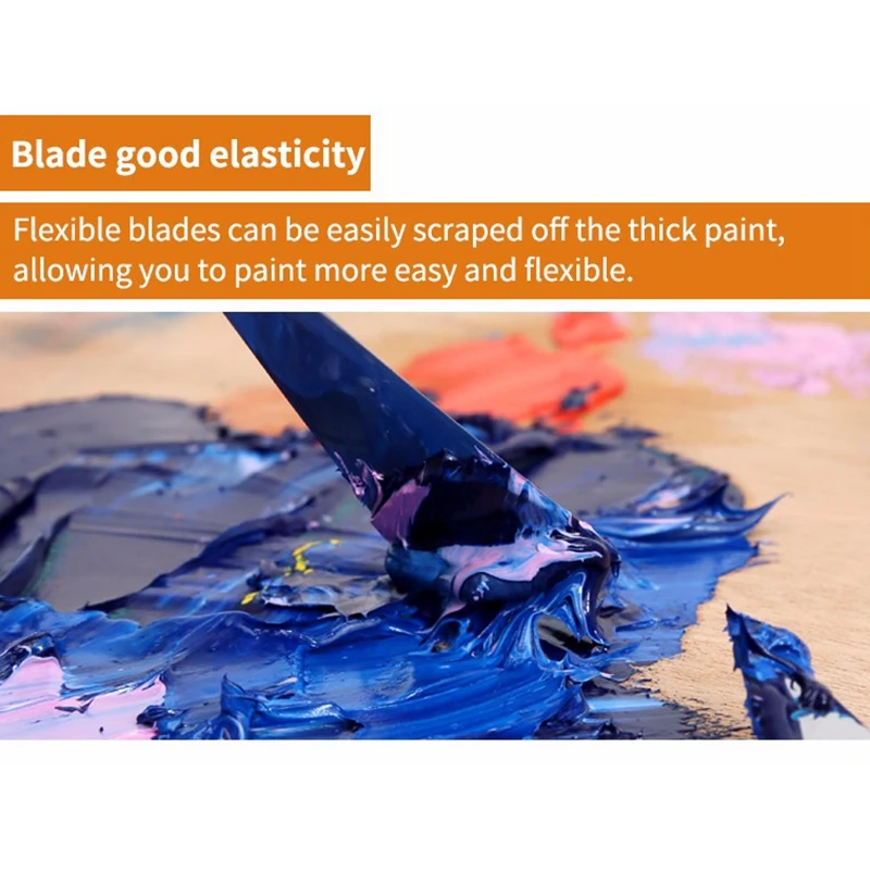 1 набор 3 шт Смешанные скребок для палитры из нержавеющей стали Ножи-шпатели