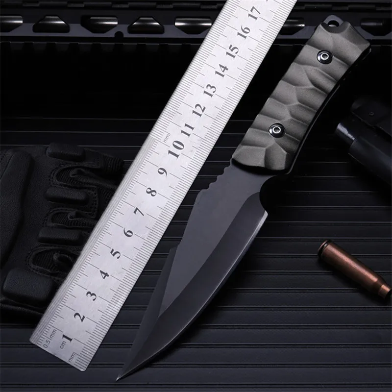 

2021 New Hot Sale Outdoor Self-defense Field High Hardness Tactical Straight Knife Wilderness Survival Sharp Fruit Knives Tools