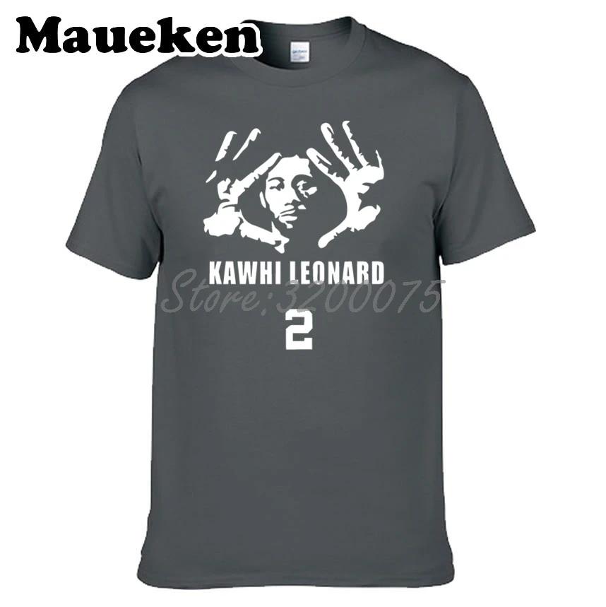 Мужская футболка Kawhi Leonard 2 KLAW kawaii Los Angeles KL2 большого размера W1022099|Мужские футболки|