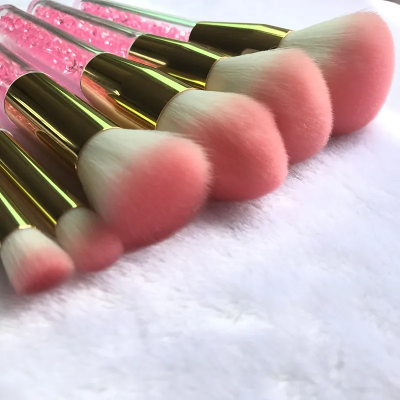 6 шт. блестящие кисти для макияжа с акриловой ручкой|brush kit|make upmakeup brushes |