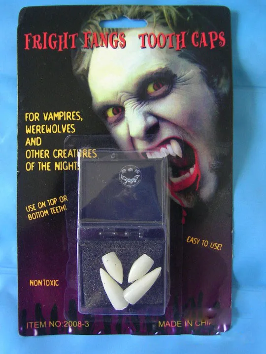 10 шт./лот костюмы на Хэллоуин клыки и зубы вампиры оборотни для вечерние НКИ