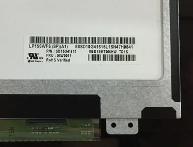 IPS экран 15 6 дюйма матрица ноутбука LP156WF6 (SP)(A1) FHD 1080P 30 PINS 72 NTSC глянцевая панель ЖК