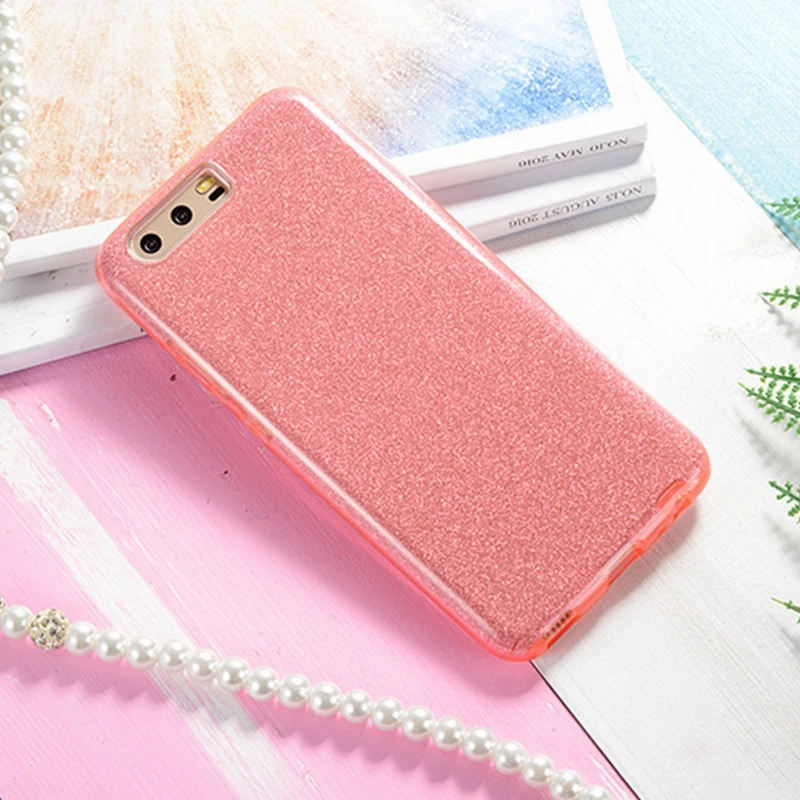 Pink Сверкающие блестящие чехол для huawei P Smart Nova 2i P30 P20 P10 P8 Lite Y5 Y6 Y7 Honor 10 9 8X 7A 7C Pro крышка - Цвет: Pink