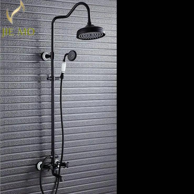 Смеситель для ванной и душа в европейском стиле латунный кран с двойной ручкой