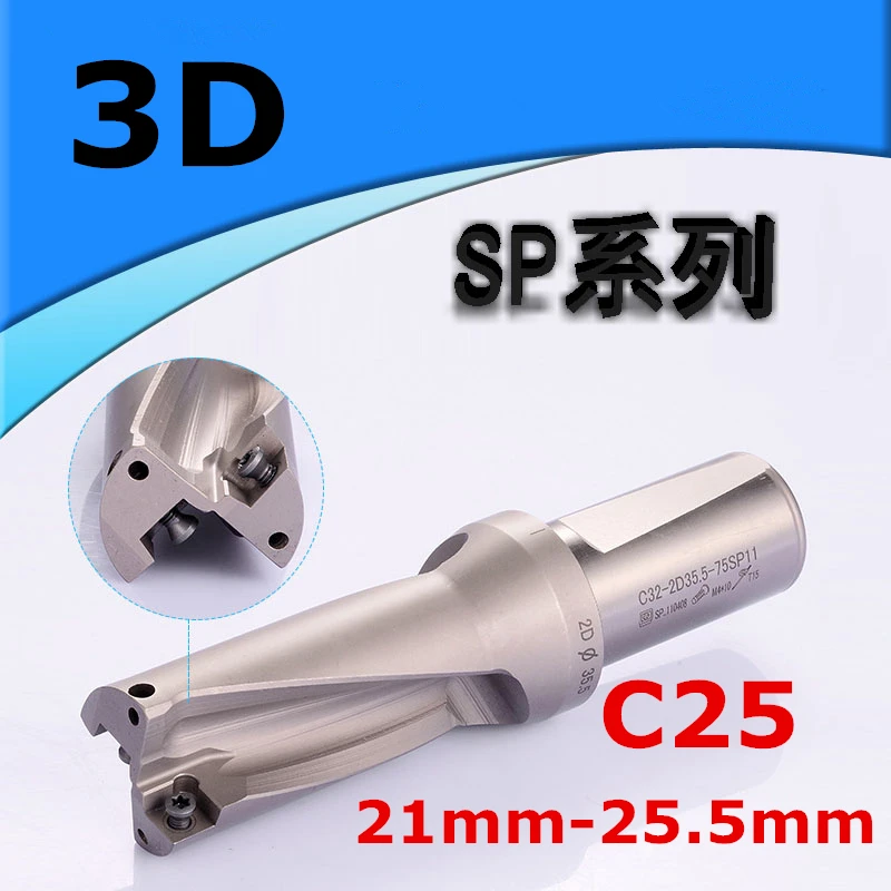 

SP C25 3D 21 22 23 24 25,5 мм U Drilll Indexa вставки сверла высокая скорость точность CNC расширение сверла инструмент для SP вставки