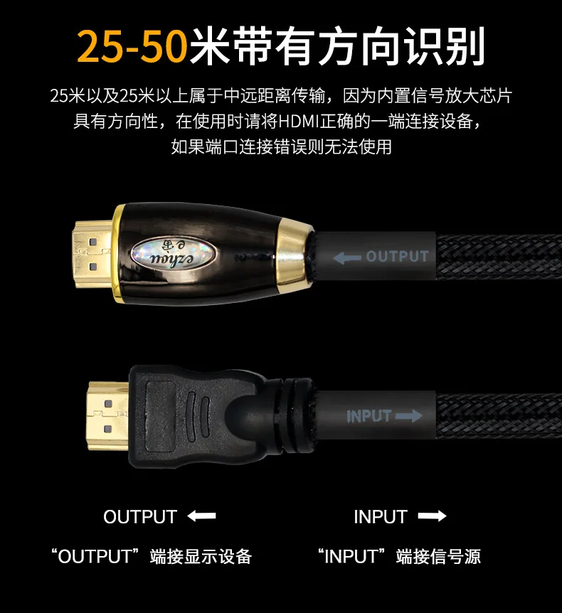 "E ZHOU" EZAC-1546 линия HDMI 2 0 HD 4K передачи данных 3D цифровой кабель ps4 проектор