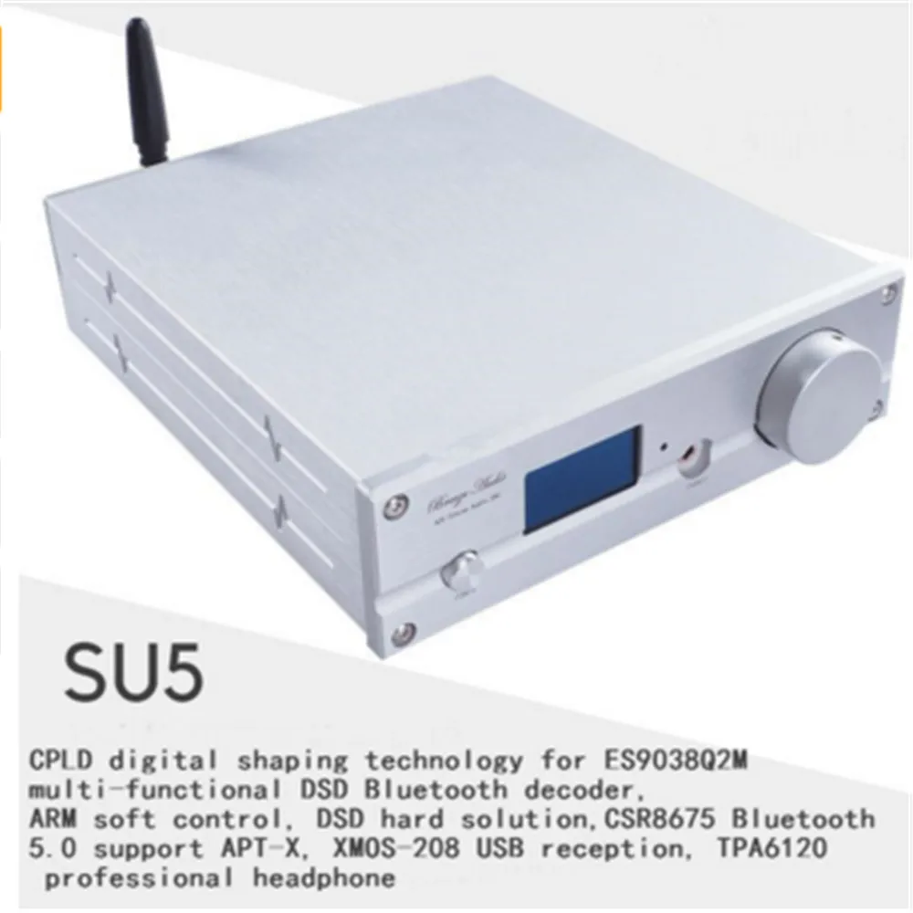 Новый декодер SU5 ES9038Q2M чип XMOS U208 USB многофункциональный Bluetooth 5 0 TPA6120 наушники с