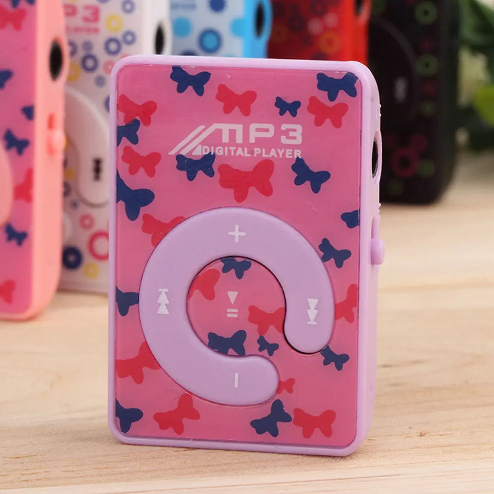 Мини-usb на клипсе MP3 музыкальный медиаплеер с микро SD/TF карты Поддержка 1-8 GB(случайный цвет distribution