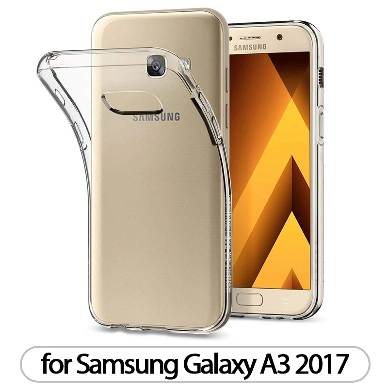 Чехол для samsung Galaxy A3 A5 A7 термополиуретановый Силиконовый прочный чистый мягкий чехол для samsung A3 A5 A7 A320 A520 A720 задняя крышка - Цвет: for Galaxy A3 2017