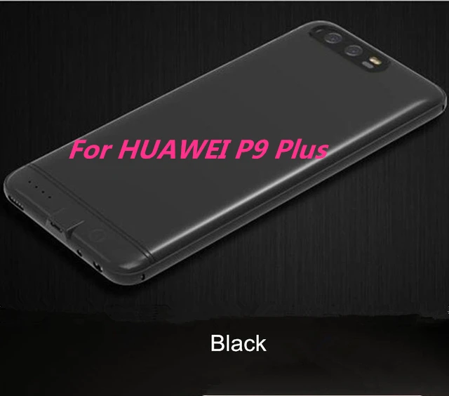 Чехол для huawei P9 power Bank P10, внешний аккумулятор, зарядное устройство, чехол для huawei P9 Plus, резервный аккумулятор, чехол для huawei P10 Plus - Цвет: Black For P9 Plus