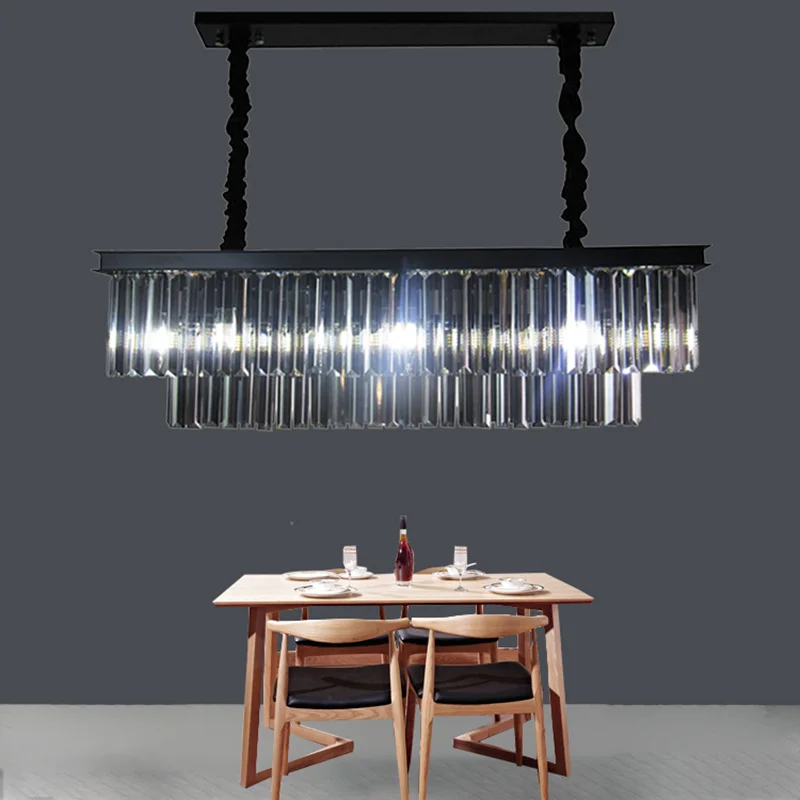

wongshi K9 Crystal Pendant Lights Crystal Lustre Pendant Lighting lamparas de techo Dining Light Light Fixtures