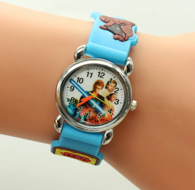 Часы наручные кварцевые для мальчиков и девочек милые 3d рисунки из мультфильма