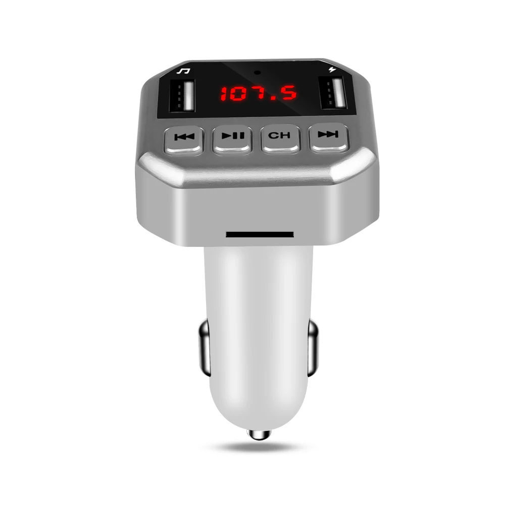 Fm-передатчик 3.1A Dual USB зарядное устройство Bluetooth Handsfree автомобильный комплект напряжение ЖК-дисплей беспроводной аудио приемник MP3 плеер