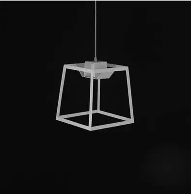 Современный минималистичный кубический подвесной светильник с рамкой простой