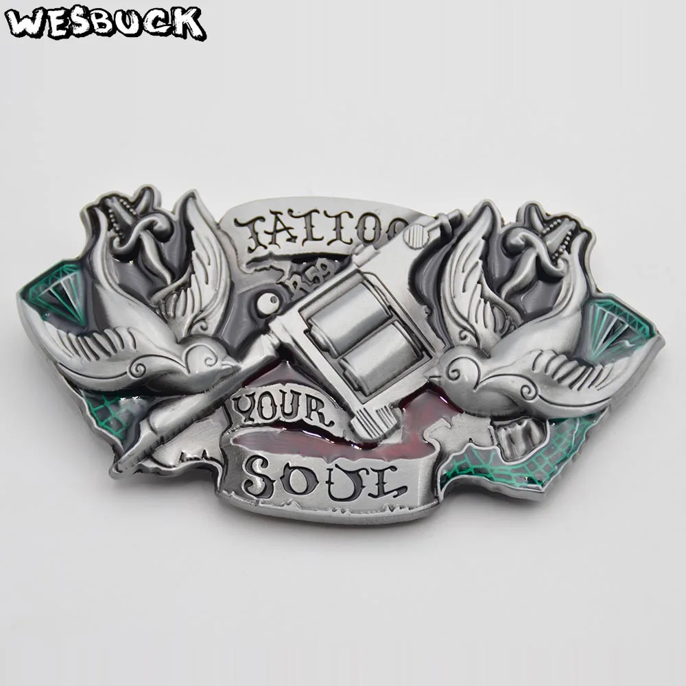 5 PCS MOQ WesBuck бренд западные ковбои татуировки твоей душе с ремешком и пряжкой
