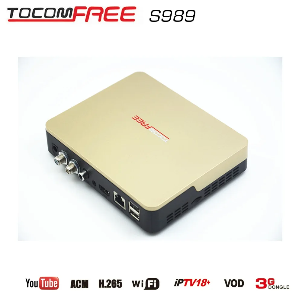 Рецептор de спутник SKS Икс tocomfree S989 Спутниковый Ресивер FTA HD IPTV двойной тюнер Южной