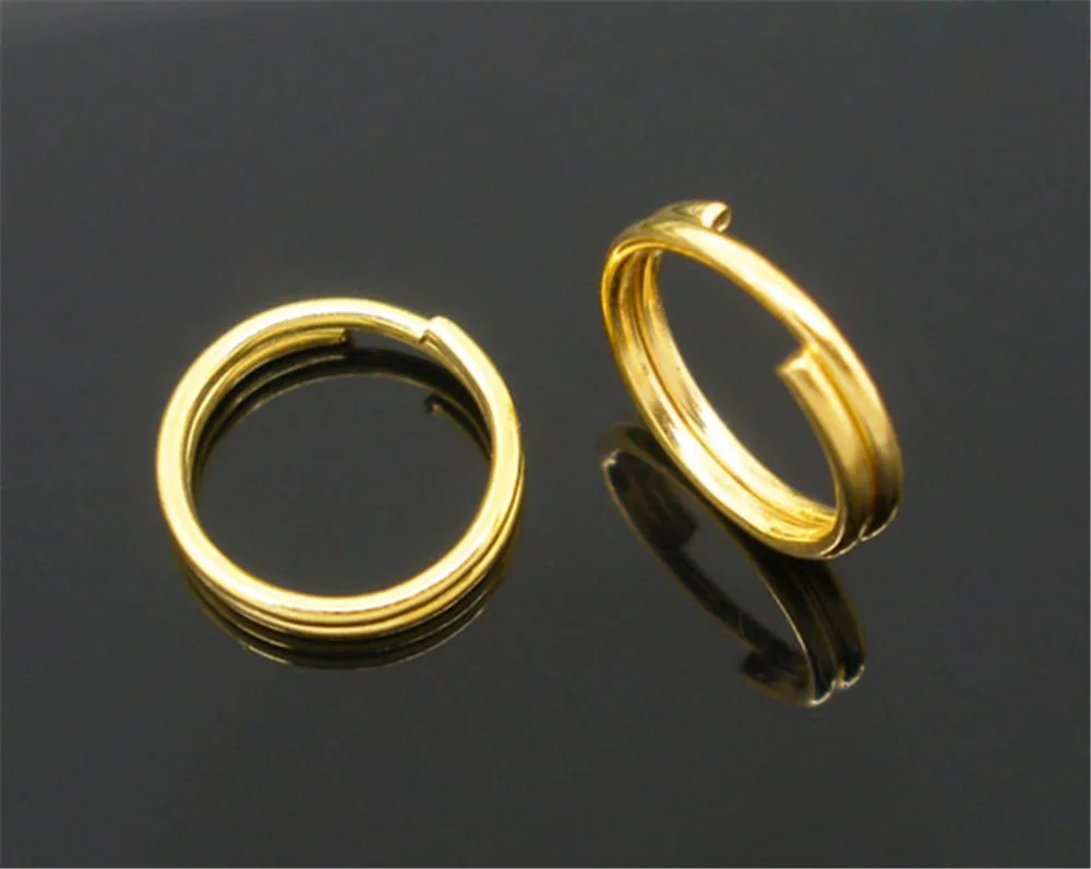 

DoreenBeads 400 золотого цвета, двухконтурные открытые Колечки 8 мм (B05177), yiwu