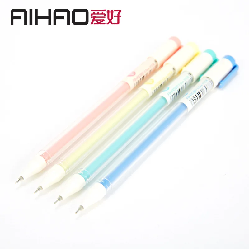 Набор гелевых чернил AIHAO 0 5 мм для школы и офиса 4 шт./лот бесплатная доставка 2019 |