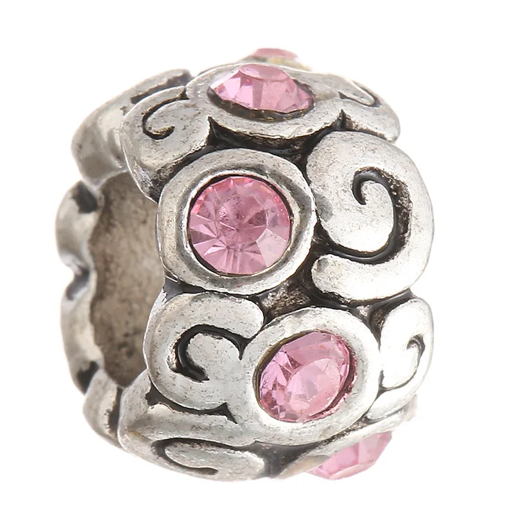 Рождественский подарок 925 стерлингового серебра оригинальный Шарм с прозрачным