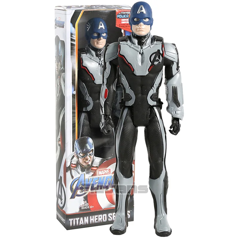 Captain America box Titan Hero серия Мстители эндшпиль танос Халк Капитан Америка Железный человек Капитан Марвел Черная пантера ПВХ фигурка игрушка - Цвет: Captain America box