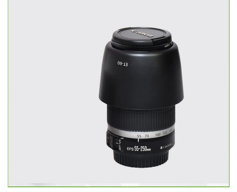 Реверсивная бленда для объектива Canon аксессуары камеры 58 мм et60 55-250 f/4-5 6 IS II и EF 75-300