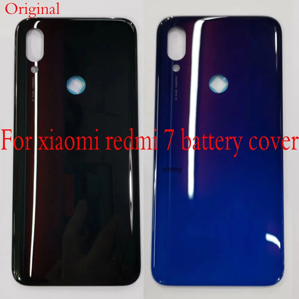 Модная задняя крышка корпуса для xiaomi redmi 7 батареи дверь Replcement redmi7 с клейкой