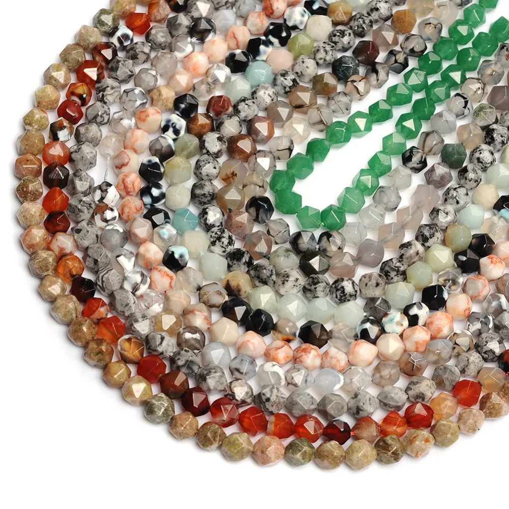 Треснутый красный черный белый огненный Агаты Амазонит ограненный природный