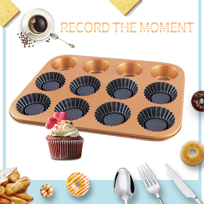 Grand Innovation Induction Safe 12 Pc Copper Cupcake Baking Pans Cookie Sheets &amp Much More! (KGI-2428-2) | Дом и сад