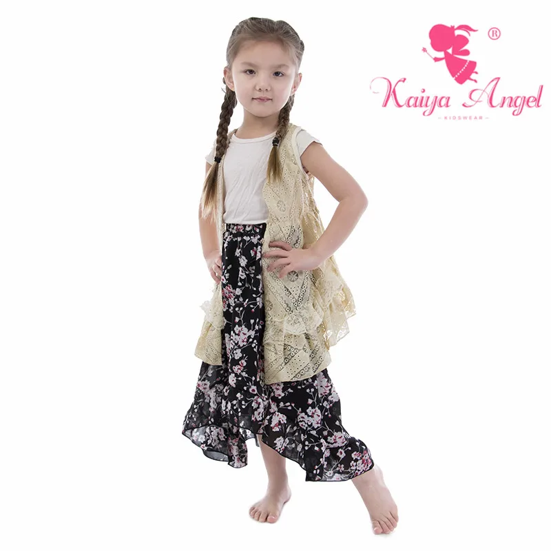 Kaiya Angel/оптовая продажа с фабрики из 3 предметов куртка сеткой и рисунком