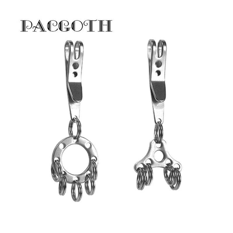 Pacgoth 301 Нержавеющая сталь Зажимы зажим для денег Женские Кошельки денежный ключ