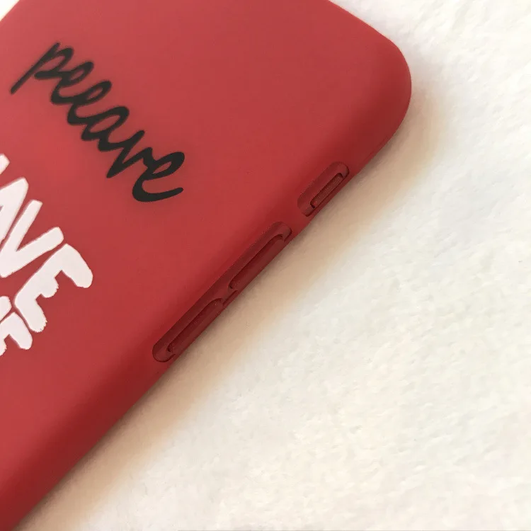 Ультра тонкий милый забавный чехол с английскими буквами для iphone X XR XS Max 6 6S 7 8 Plus