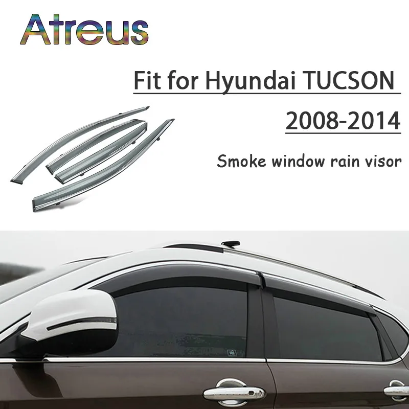Atreus 1 комплект ABS дождевой дымовой козырек для Hyundai Tucson 2008 2009 2010 2011 2012 2013 2014