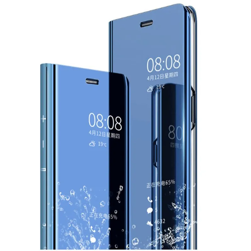 Прозрачный зеркальный умный чехол для Xiaomi Redmi 7 7A K20 Mix 2 кожаный чехол-подставка 5Plus