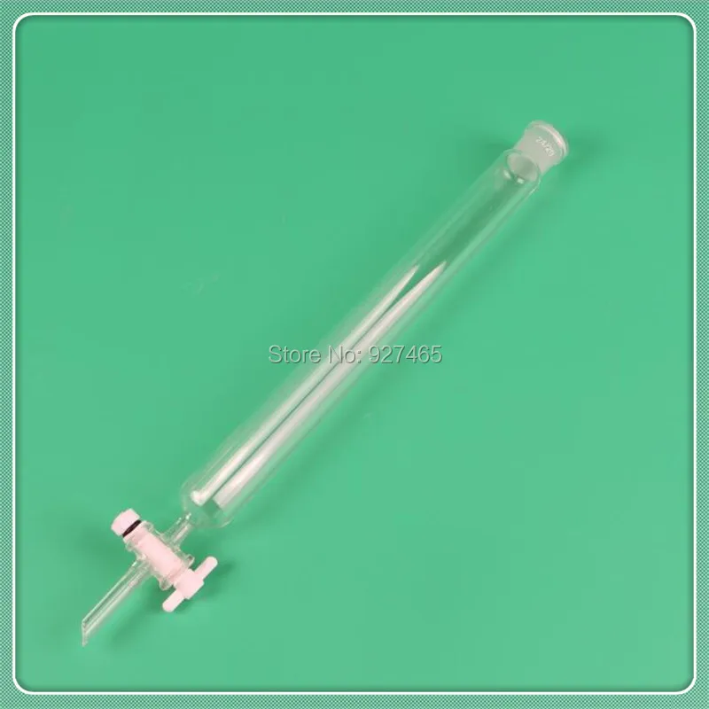 Стеклянная хроматографическая колонка с краном из ПТФЭ 24/29|column crystal|glass blackcolumn light |